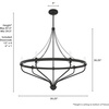 image:imageHunter  Merlin 7light Noble Bronze Large Chandelier Dimmable Industrial Style Empire Shaped for Bedrooms Kitchens Dining Living Rooms  19798