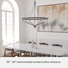 image:imageHunter  Merlin 7light Rustic Iron Large Chandelier Dimmable Industrial Style Empire Shaped for Bedrooms Kitchens Dining Living Rooms  19797