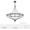 image:imageHunter  Merlin 7light Rustic Iron Large Chandelier Dimmable Industrial Style Empire Shaped for Bedrooms Kitchens Dining Living Rooms  19797