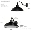 image:imageHunter  Mill Valley 1Light Matte Black Outdoor Wall Light Dimmable Transitional Style Dome Shaped for Patios Walkways Garages  46001