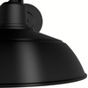 image:imageHunter  Mill Valley 1Light Matte Black Outdoor Wall Light Dimmable Transitional Style Dome Shaped for Patios Walkways Garages  46001