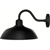 image:imageHunter  Mill Valley 1Light Matte Black Outdoor Wall Light Dimmable Transitional Style Dome Shaped for Patios Walkways Garages  46001