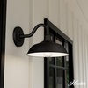 image:imageHunter  Mill Valley 1Light Matte Black Outdoor Wall Light Dimmable Transitional Style Dome Shaped for Patios Walkways Garages  46002