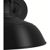image:imageHunter  Mill Valley 1Light Matte Black Outdoor Wall Light Dimmable Transitional Style Dome Shaped for Patios Walkways Garages  46002