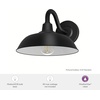 image:imageHunter  Mill Valley 1Light Matte Black Outdoor Wall Light Dimmable Transitional Style Dome Shaped for Patios Walkways Garages  46002