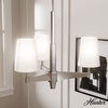 image:imageHunter  Nolita 3light Brushed Nickel Medium Size Chandelier Dimmable Modern Style Candle Shaped for Bedrooms Kitchens Dining Living Rooms  19877