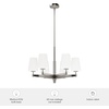 image:imageHunter  Nolita 6Light Brushed Nickel Modern Style Dimmable Large Chandelier for Bedrooms Kitchens Dining Living Rooms  19875Brushed Nickel