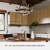 image:imageHunter  Perch Point 5Light Brushed Nickel Casual Style Dimmable Medium Size Chandelier for Bedrooms Kitchens Dining Living Rooms  19417