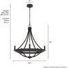 image:imageHunter  Perch Point 5light Noble Bronze Medium Size Chandelier Dimmable Casual Style Empire Shaped for Bedrooms Kitchens Dining Living Rooms  19416