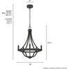 image:imageHunter  Perch Point 5light Noble Bronze Medium Size Chandelier Dimmable Casual Style Empire Shaped for Bedrooms Kitchens Dining Living Rooms  19424