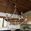 image:imageHunter  Perch Point 6Light Brushed Nickel Casual Style Dimmable Large Chandelier for Bedrooms Kitchens Dining Living Rooms  19415