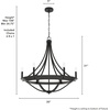 image:imageHunter  Perch Point 6light Noble Bronze Large Chandelier Dimmable Casual Style Empire Shaped for Bedrooms Kitchens Dining Living Rooms  19414