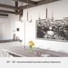 image:imageHunter  River Mill 3light Brushed Nickel Medium Size Chandelier Dimmable Rustic Style Candle Shaped for Bedrooms Kitchens Dining Living Rooms  19473