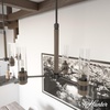 image:imageHunter  River Mill 3light Rustic Iron Medium Size Chandelier Dimmable Rustic Style Candle Shaped for Bedrooms Kitchens Dining Living Rooms  19472