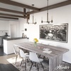 image:imageHunter  River Mill 3light Rustic Iron Medium Size Chandelier Dimmable Rustic Style Candle Shaped for Bedrooms Kitchens Dining Living Rooms  19472