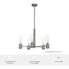 image:imageHunter  River Mill 5light Brushed Nickel Large Chandelier Dimmable Rustic Style Candle Shaped for Bedrooms Kitchens Dining Living Rooms  19475