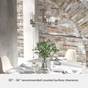image:imageHunter  River Mill 5light Brushed Nickel Large Chandelier Dimmable Rustic Style Candle Shaped for Bedrooms Kitchens Dining Living Rooms  19475