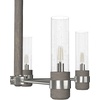 image:imageHunter  River Mill 5light Brushed Nickel Large Chandelier Dimmable Rustic Style Candle Shaped for Bedrooms Kitchens Dining Living Rooms  19475