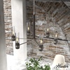image:imageHunter  River Mill 6Light Brushed Nickel Large Chandelier Dimmable Rustic Style Candle Shaped for Bedrooms Kitchens Dining Living Rooms  19477