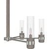 image:imageHunter  River Mill 6Light Brushed Nickel Large Chandelier Dimmable Rustic Style Candle Shaped for Bedrooms Kitchens Dining Living Rooms  19477