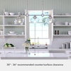 image:imageHunter  Saddle Creek 3Light Brushed Nickel Schoolhouse Style Dimmable Large Chandelier for Bedrooms Kitchens Dining Living Rooms  19489