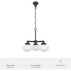 image:imageHunter  Saddle Creek 3Light Noble Bronze Schoolhouse Style Dimmable Medium Size Chandelier for Bedrooms Kitchens Dining Living Rooms  19357