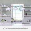 image:imageHunter  Saddle Creek 3light Brushed Nickel Large Chandelier Dimmable Schoolhouse Style Linear Shaped for Bedrooms Kitchens Dining Living Rooms  19488