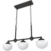 image:imageHunter  Saddle Creek 3light Noble Bronze Large Chandelier Dimmable Schoolhouse Style Linear Shaped for Bedrooms Kitchens Dining Living Rooms  19490