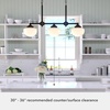 image:imageHunter  Saddle Creek 3light Noble Bronze Large Chandelier Dimmable Schoolhouse Style Linear Shaped for Bedrooms Kitchens Dining Living Rooms  19490