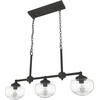 image:imageHunter  Saddle Creek 3light Noble Bronze Large Chandelier Dimmable Schoolhouse Style Linear Shaped for Bedrooms Kitchens Dining Living Rooms  19491