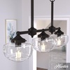 image:imageHunter  Saddle Creek 3light Noble Bronze Large Chandelier Dimmable Schoolhouse Style Linear Shaped for Bedrooms Kitchens Dining Living Rooms  19491