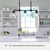 image:imageHunter  Saddle Creek 3light Noble Bronze Large Chandelier Dimmable Schoolhouse Style Linear Shaped for Bedrooms Kitchens Dining Living Rooms  19491