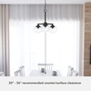 image:imageHunter  Saddle Creek 3light Noble Bronze Medium Size Chandelier Dimmable Schoolhouse Style Candle Shaped for Bedrooms Kitchens Dining Living Rooms  19358Noble Bronze