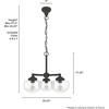 image:imageHunter  Saddle Creek 3light Noble Bronze Medium Size Chandelier Dimmable Schoolhouse Style Candle Shaped for Bedrooms Kitchens Dining Living Rooms  19358Noble Bronze