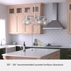 image:imageHunter  Saddle Creek 5Light Brushed Nickel Schoolhouse Style Dimmable Large Chandelier for Bedrooms Kitchens Dining Living Rooms  19360Brushed Nickel