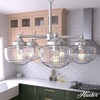 image:imageHunter  Saddle Creek 5Light Brushed Nickel Schoolhouse Style Dimmable Large Chandelier for Bedrooms Kitchens Dining Living Rooms  19360Brushed Nickel