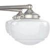image:imageHunter  Saddle Creek 5light Brushed Nickel Large Chandelier Dimmable Schoolhouse Style Candle Shaped for Bedrooms Kitchens Dining Living Rooms  19359