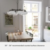 image:imageHunter  Saddle Creek 6light Noble Bronze Large Chandelier Dimmable Schoolhouse Style Candle Shaped for Bedrooms Kitchens Dining Living Rooms  19120Noble Bronze