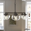image:imageHunter  Saddle Creek 6light Noble Bronze Large Chandelier Dimmable Schoolhouse Style Candle Shaped for Bedrooms Kitchens Dining Living Rooms  19388