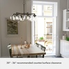 image:imageHunter  Saddle Creek 6light Noble Bronze Large Chandelier Dimmable Schoolhouse Style Candle Shaped for Bedrooms Kitchens Dining Living Rooms  19388
