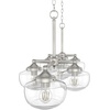 image:imageHunter  Saddle Creek 7light Brushed Nickel Extra Large Chandelier Dimmable Schoolhouse Style Candle Shaped for Bedrooms Kitchens Dining Living Rooms  19493