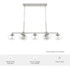image:imageHunter  Saddle Creek 7light Brushed Nickel Extra Large Chandelier Dimmable Schoolhouse Style Candle Shaped for Bedrooms Kitchens Dining Living Rooms  19493
