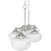 image:imageHunter  Saddle Creek 7light Brushed Nickel Extra Large Chandelier Dimmable Schoolhouse Style Linear Shaped for Bedrooms Kitchens Dining Living Rooms  19492