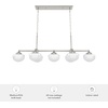 image:imageHunter  Saddle Creek 7light Brushed Nickel Extra Large Chandelier Dimmable Schoolhouse Style Linear Shaped for Bedrooms Kitchens Dining Living Rooms  19492