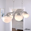 image:imageHunter  Saddle Creek 7light Brushed Nickel Extra Large Chandelier Dimmable Schoolhouse Style Linear Shaped for Bedrooms Kitchens Dining Living Rooms  19492