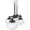 image:imageHunter  Saddle Creek 7light Noble Bronze Extra Large Chandelier Dimmable Schoolhouse Style Linear Shaped for Bedrooms Kitchens Dining Living Rooms  19494