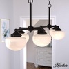 image:imageHunter  Saddle Creek 7light Noble Bronze Extra Large Chandelier Dimmable Schoolhouse Style Linear Shaped for Bedrooms Kitchens Dining Living Rooms  19494