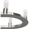 image:imageHunter  Saddlewood 10Light Brushed Nickel Casual Style Dimmable Extra Large Chandelier for Bedrooms Kitchens Dining Living Rooms  19028