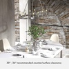 image:imageHunter  Saddlewood 10Light Brushed Nickel Casual Style Dimmable Extra Large Chandelier for Bedrooms Kitchens Dining Living Rooms  19028