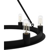 image:imageHunter  Saddlewood 6Light Natural Black Iron Large Chandelier Dimmable Casual Style Wagon Wheel Shaped for Bedrooms Kitchens Dining Living Rooms  19033